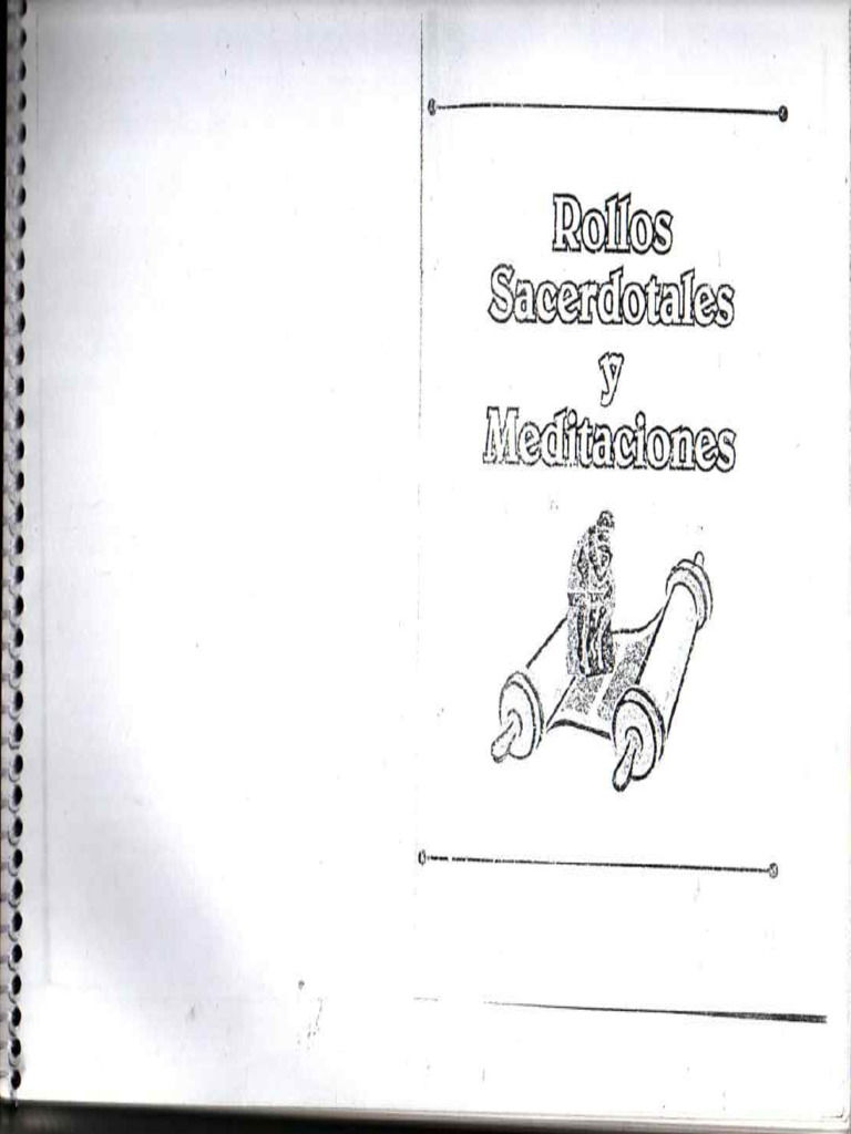 LIBRO Rollos Sacerdotales y Meditaciones | PDF