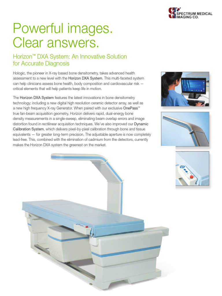 Horizon DXA System: Advanced Bone Health Solutions | PDF | Imaging