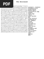 Holocaust Word Search