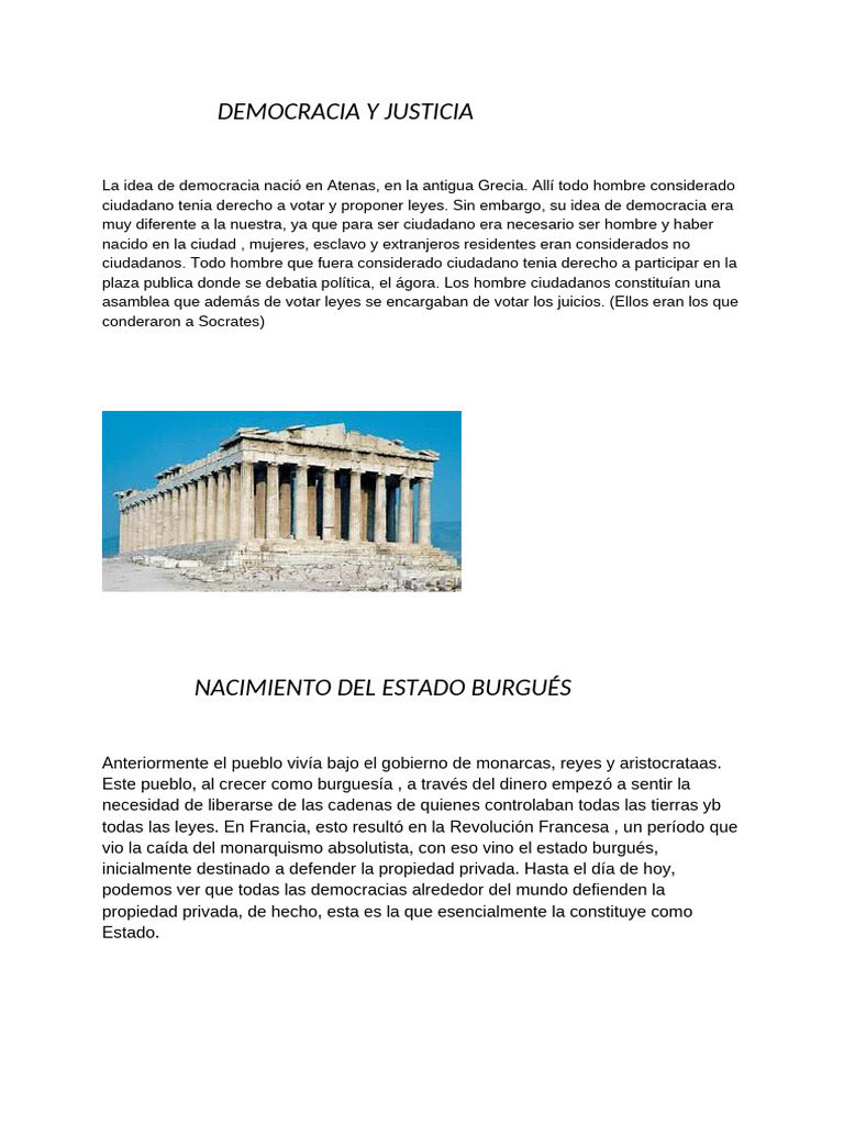 Democracia, Justicia y Poder en el Estado | PDF | Democracia ...