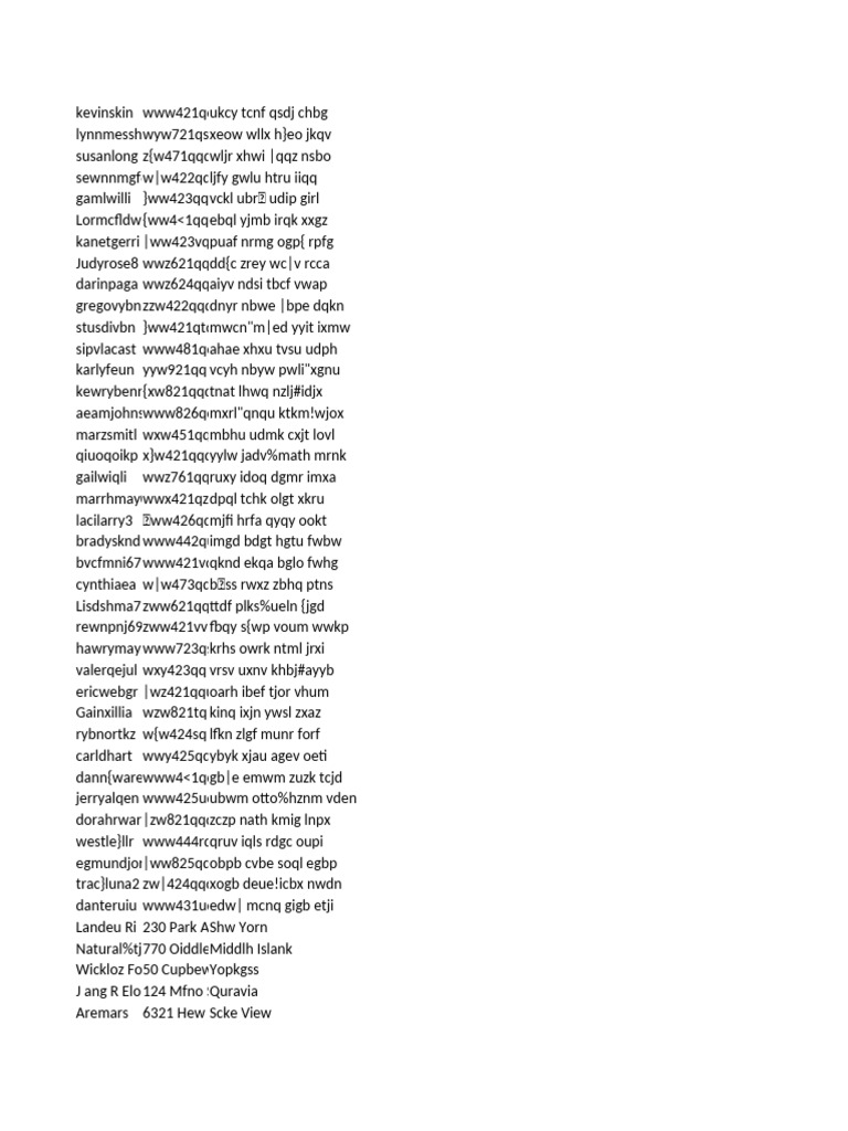 Random Text and Codes Compilation | PDF