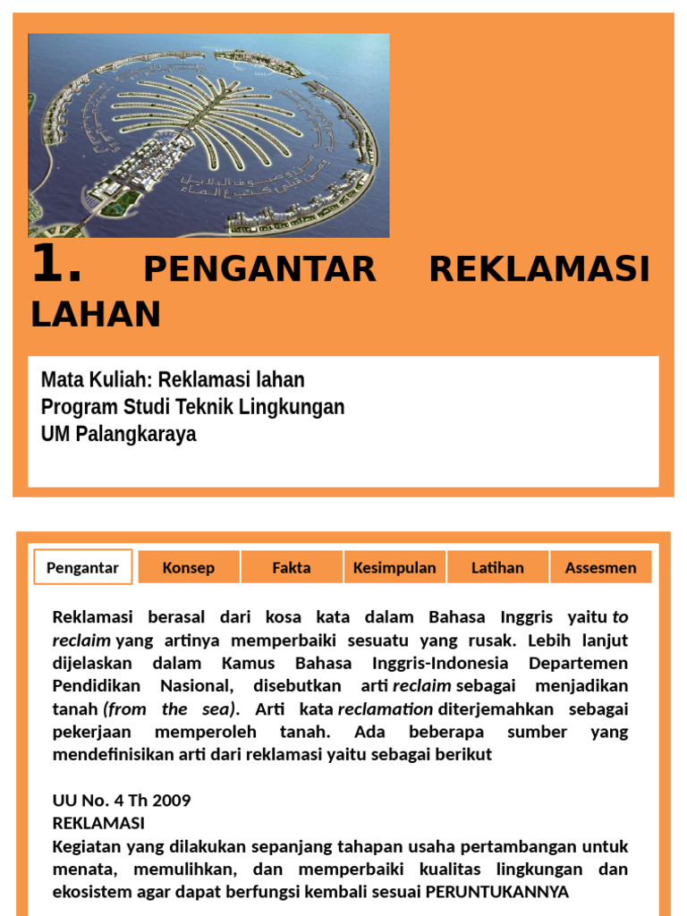 Reklamasi Lahan | PDF