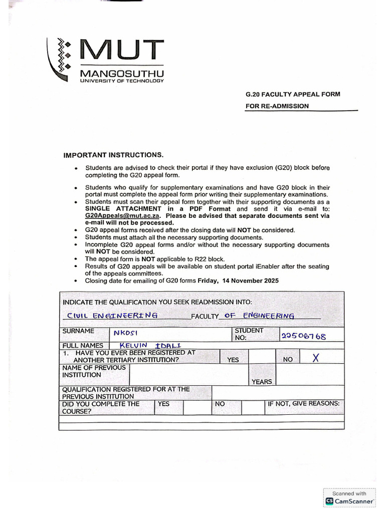 G20 Form | PDF