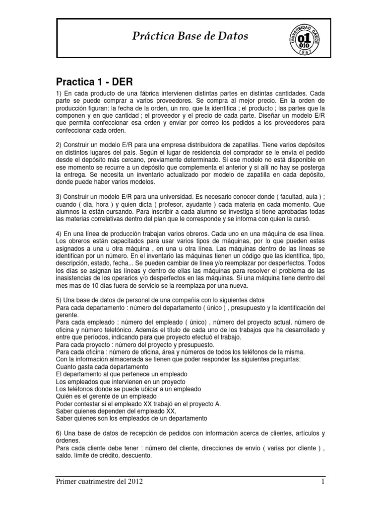 567734872 Base de Datos 1 Practica | PDF | Informática | Gestión de datos