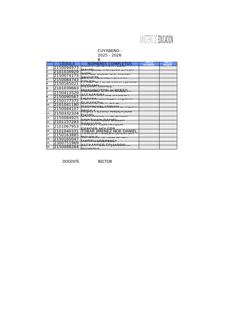 Student Size Chart 2025-2026 | PDF