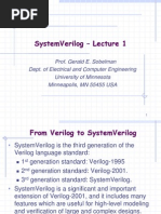 Systemverilog - Lecture 1