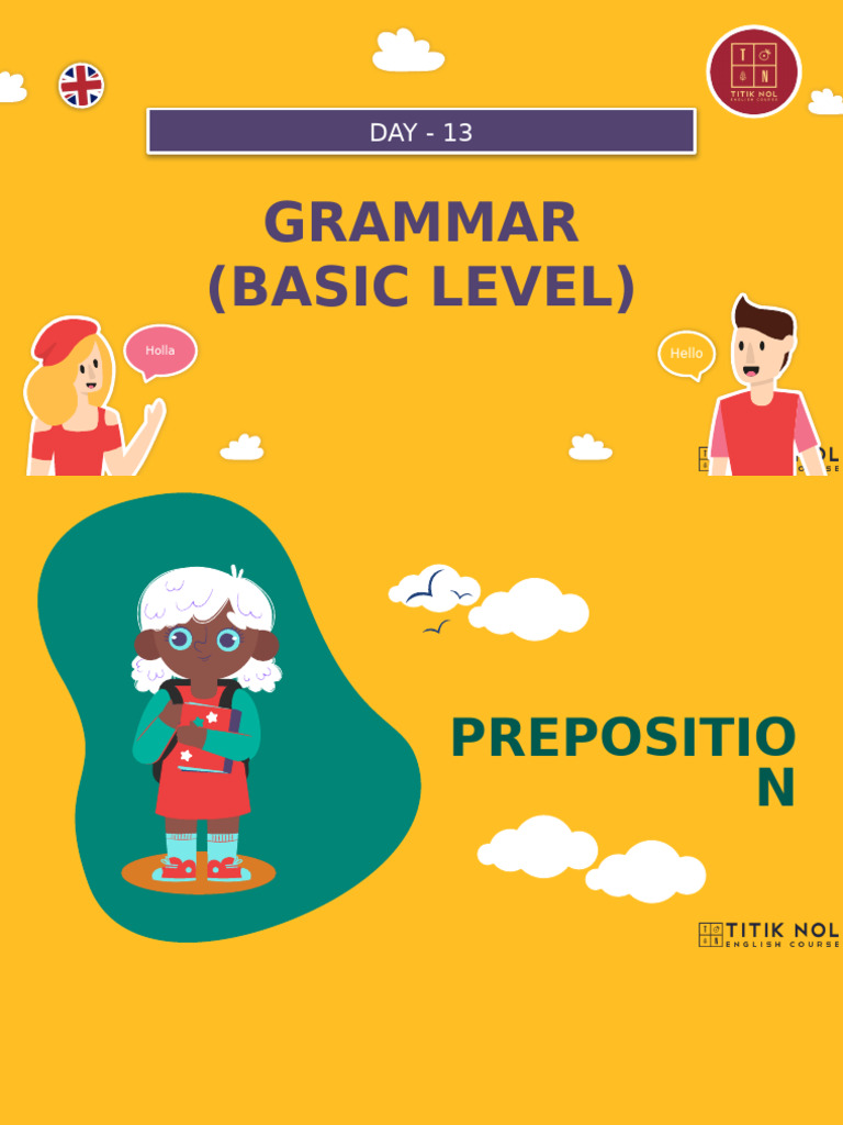 Basic Grammar: Prepositions Explained | PDF