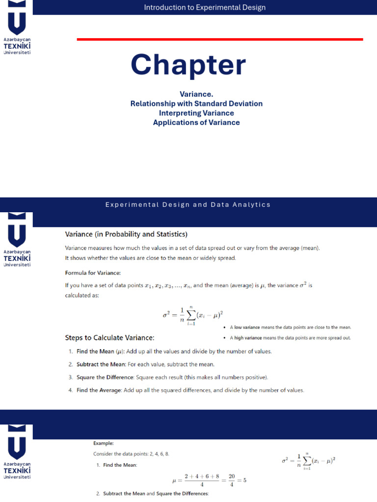 Understanding Variance and Standard Deviation | PDF