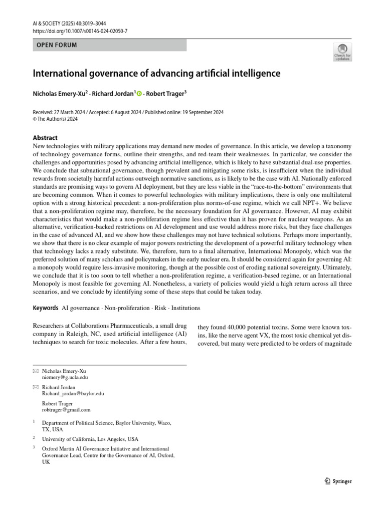 AI Governance: Challenges and Solutions | PDF | Artificial Intelligence ...