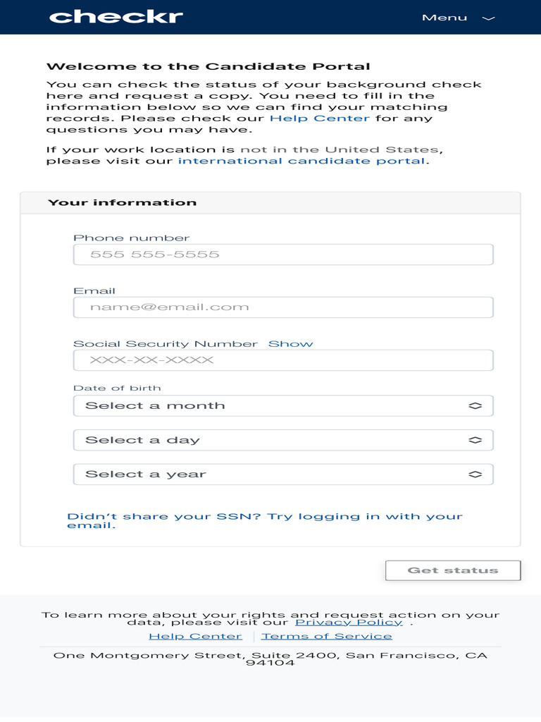 Candidate Portal | PDF