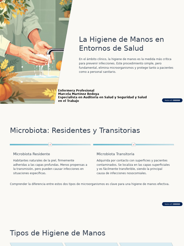 La Higiene de Manos en Entornos Clinicos | PDF | Lavado de manos | Higiene