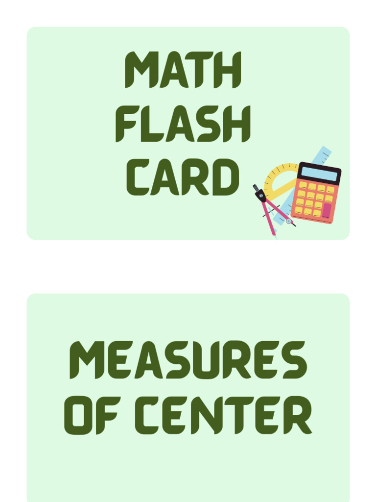Math Flashcards PDF | PDF