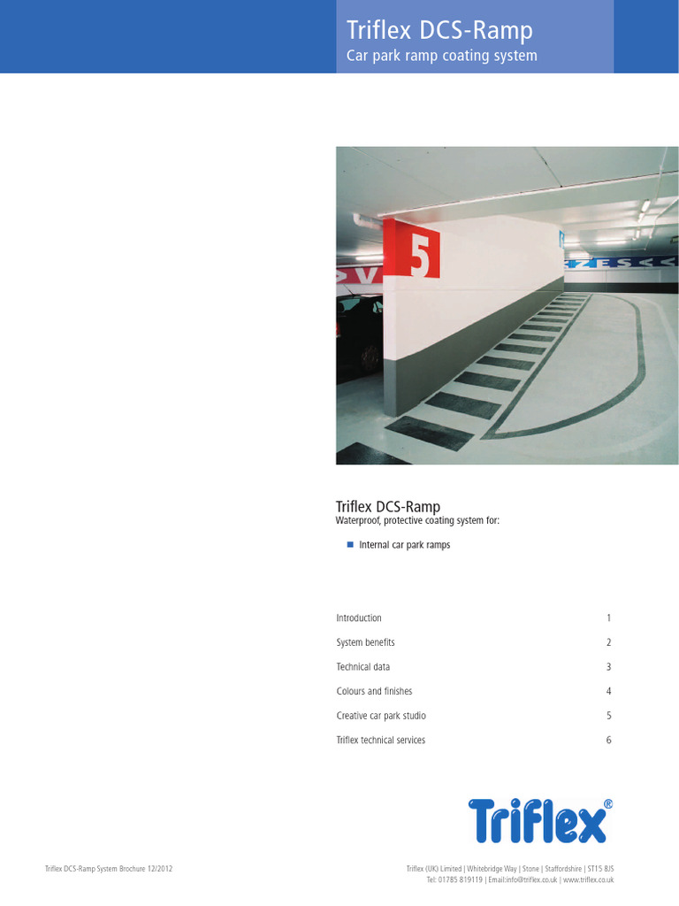 Triflex DCS-Ramp Coating System Guide | PDF | Concrete | Coating