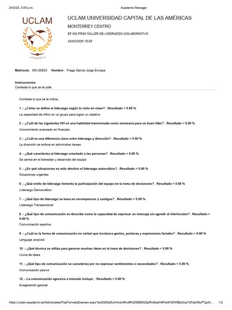 Conceptos Clave del Liderazgo Organizacional | PDF | Liderazgo ...