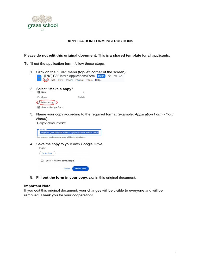 Application Form Instructions Guide | PDF | Justice | Crime & Violence