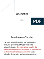 Cinemática Mcu