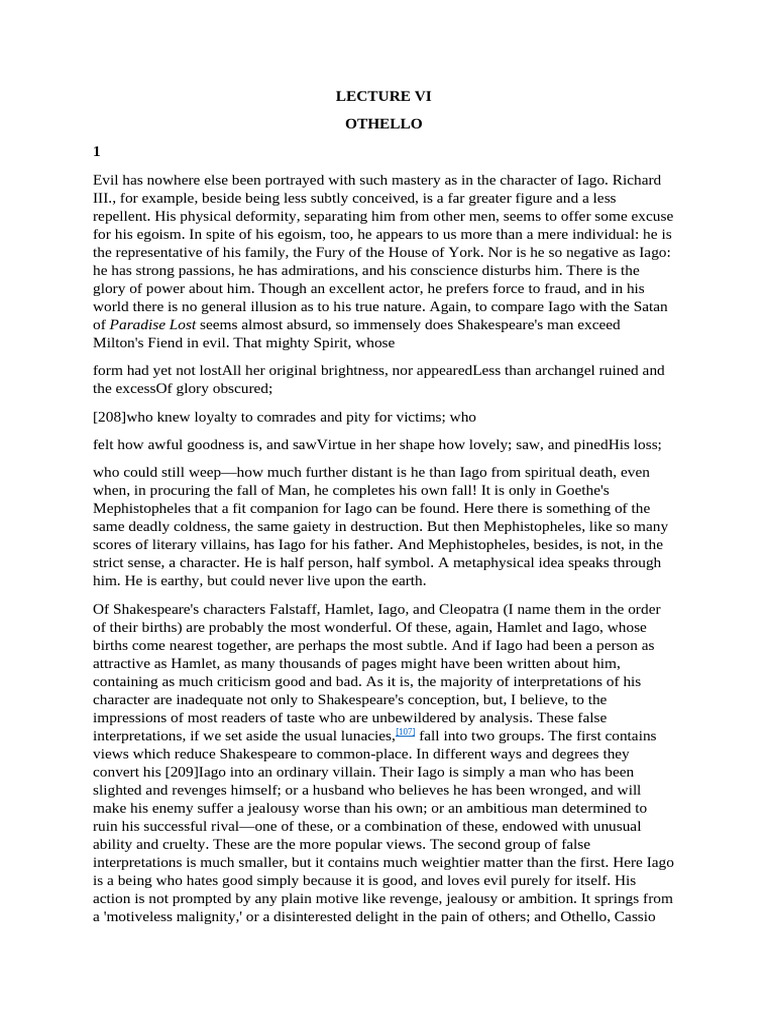 Analyzing Iago's Character in Othello | PDF | Iago | Othello