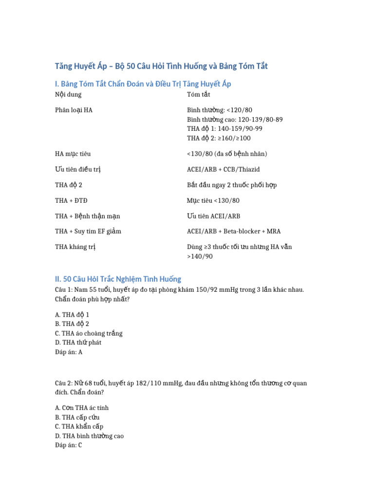 Tang Huyet AP | PDF