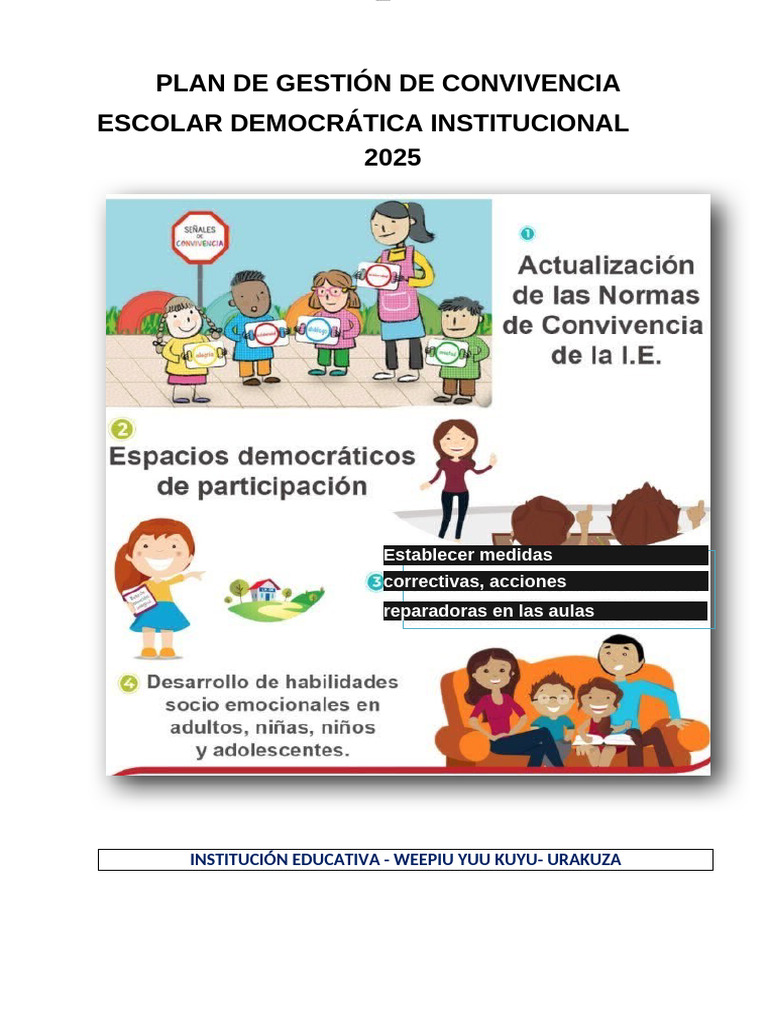 Plan de Convivencia Escolar 2025 | PDF | Violación | Violencia