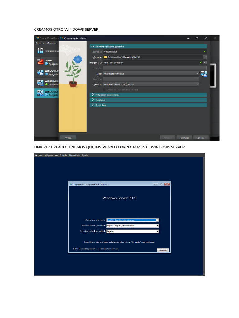 Guía para Instalar Windows Server y AD | PDF