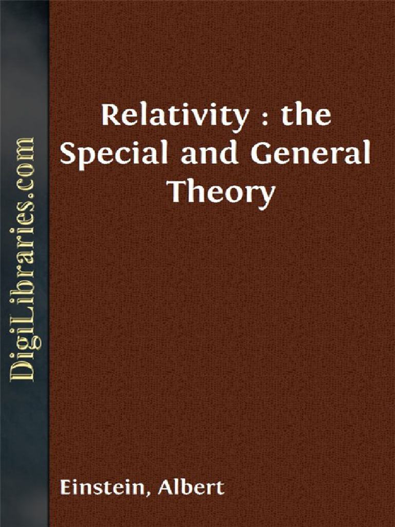 Relativity The Special and General Theory | PDF | Special Relativity ...