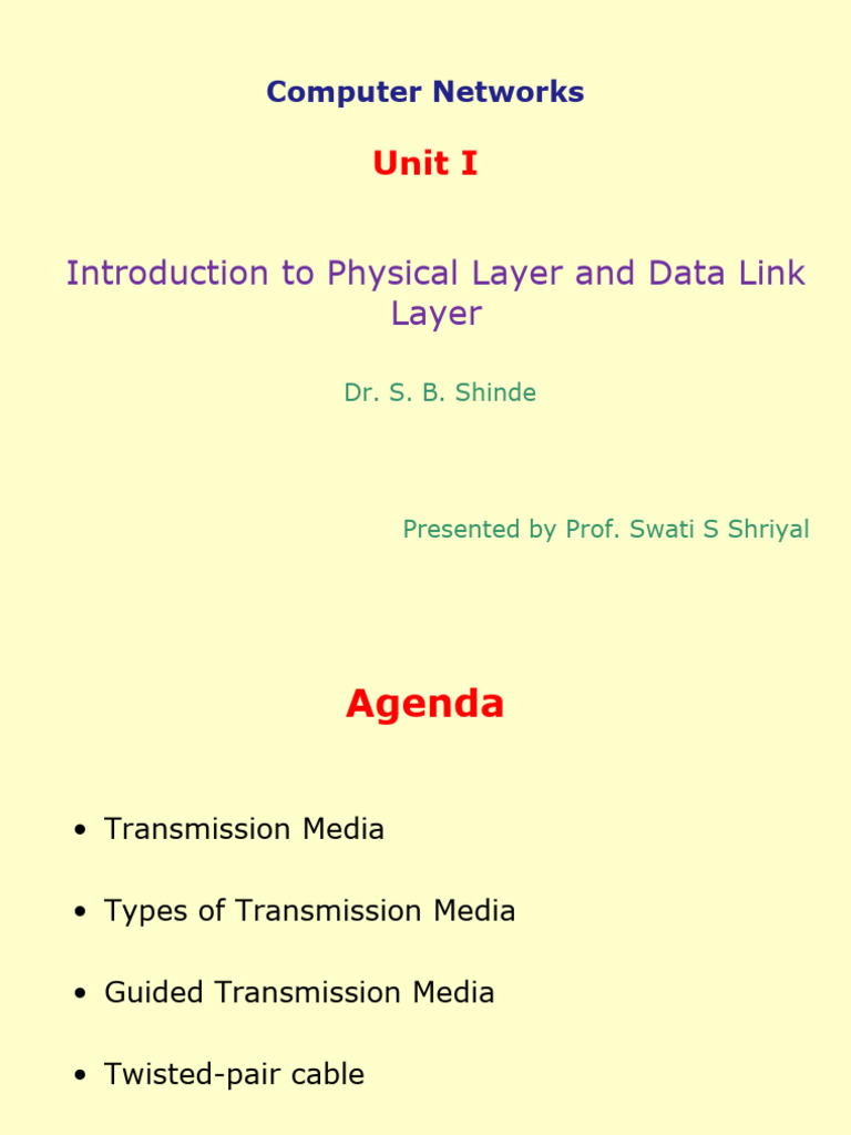 Transmission Media in Computer Networks | PDF | Transmission Medium ...