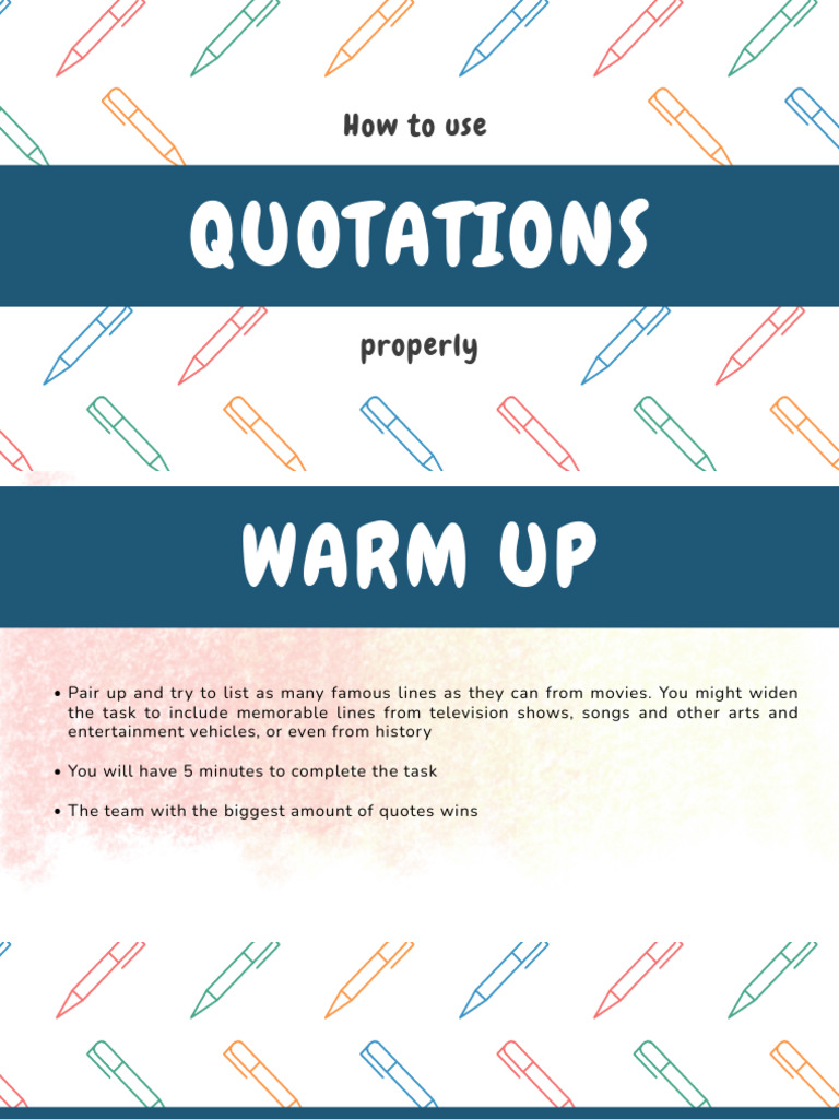 Effective Quotation Techniques Guide | PDF | Quotation Mark | Linguistics