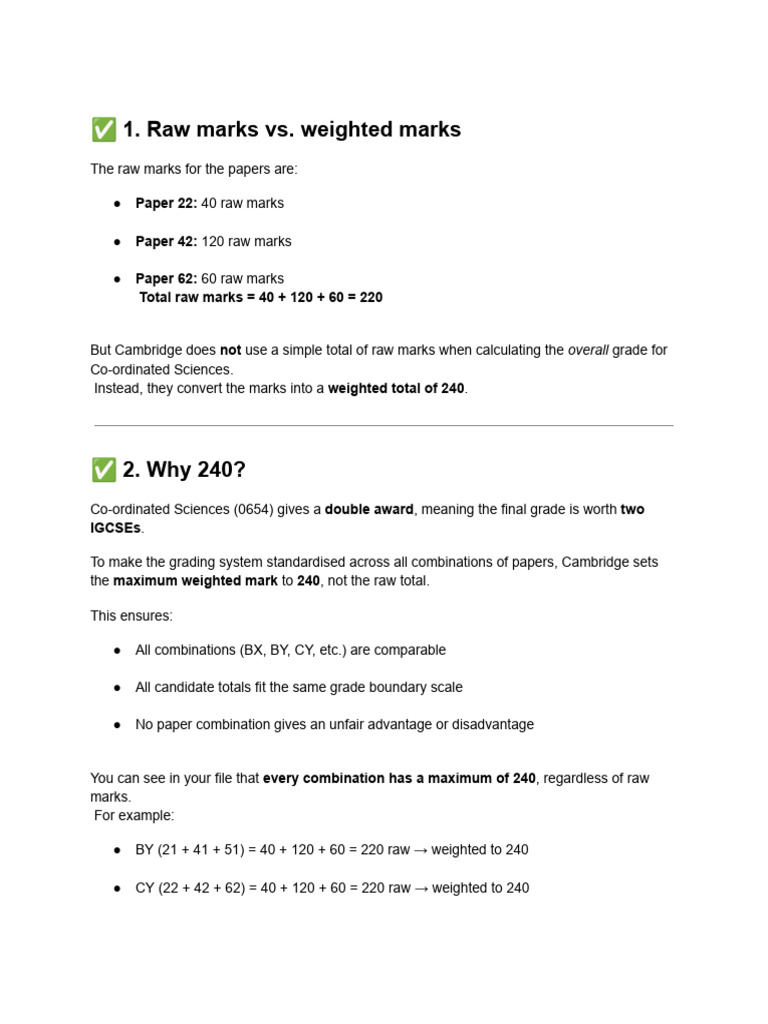 IGCSE Threshold and Scaling | PDF