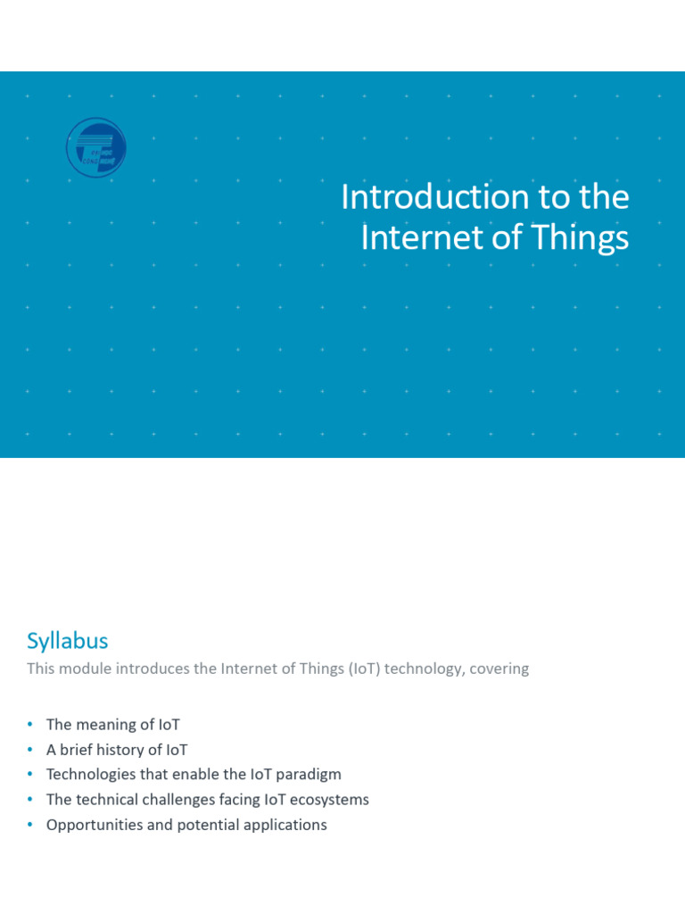 Introduction to Internet of Things (IoT) | PDF | Internet Of Things ...