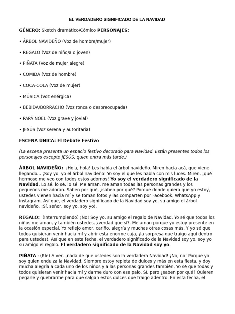 El Verdadero Significado de la Navidad | PDF | Navidad | Papá Noel