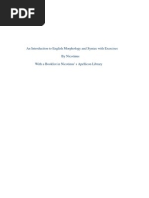 An Introduction To English Morphology and Syntax With Exercises by Nicotinus With A Booklist in Nicotinus' S Apellicon Library