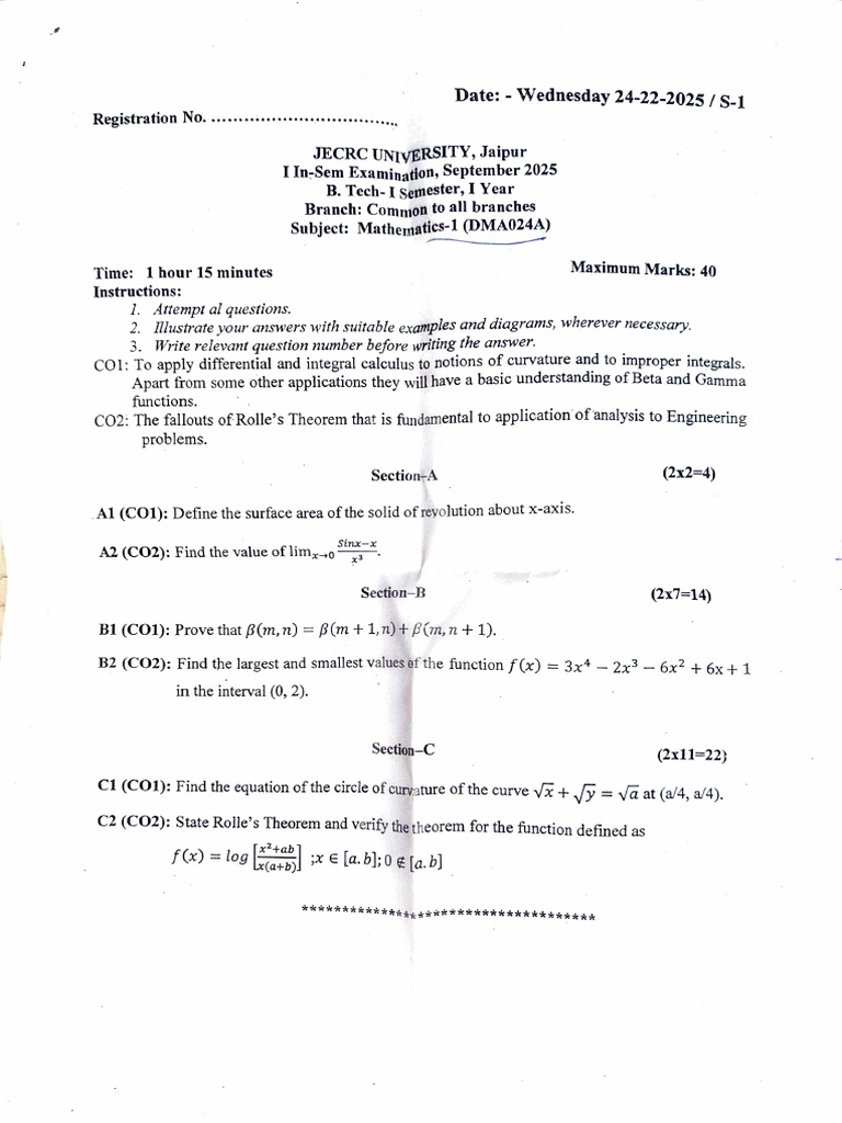 I&II in Sem | PDF