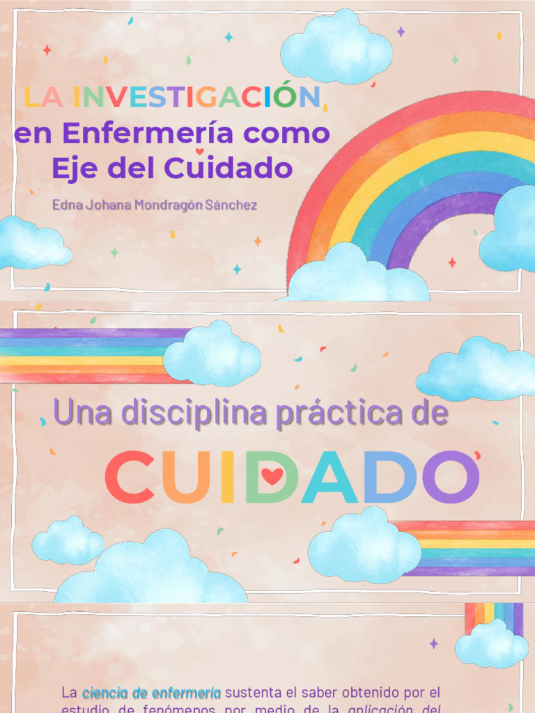 LA INVESTIGACIÓN en Enfermería Como Eje Del Cuidado | PDF | Enfermería ...