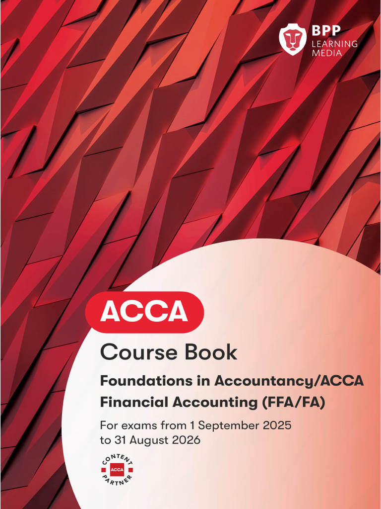 ACCA Financial Accounting Course Book 2025 | PDF | Accounting