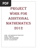 Additional Mathematics Project Work 1 2012 Polygon Medicine