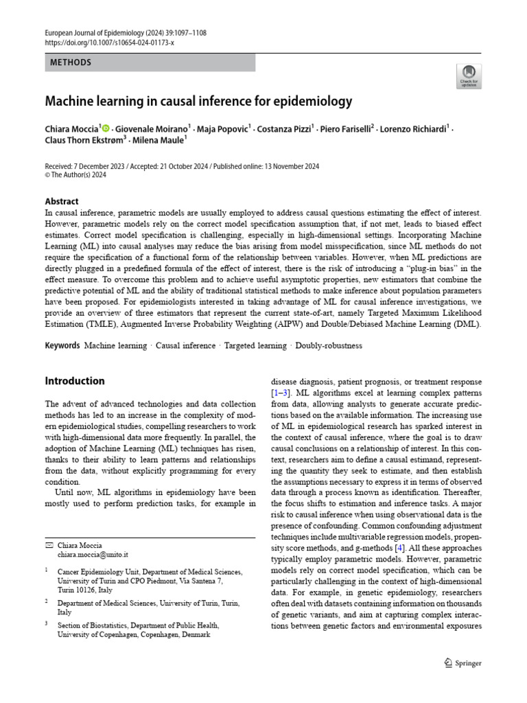 Machine Learning in Causal Inference | PDF | Estimator | Machine Learning