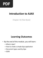 Introduction To AJAX: Chapter 10 (Text Book)