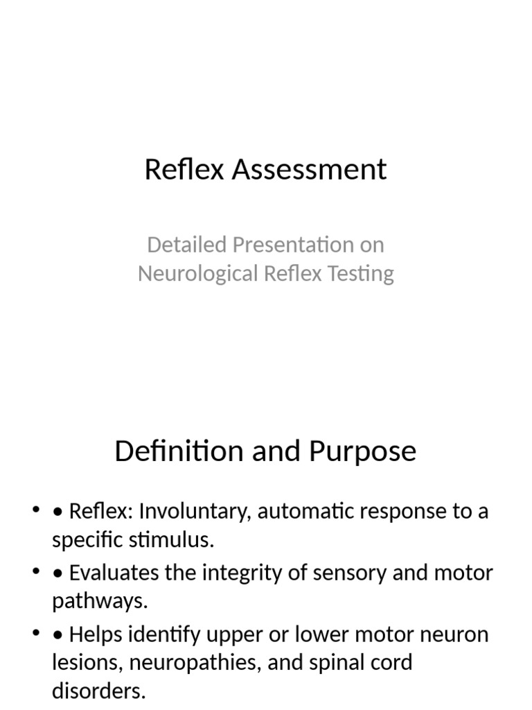 Neurological Reflex Testing Guide | PDF
