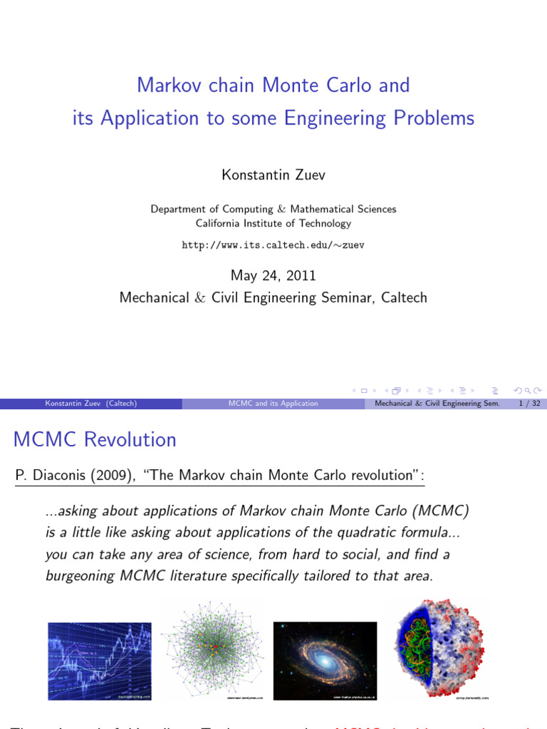 MCMC Applications in Engineering Problems | PDF | Bayesian Inference ...