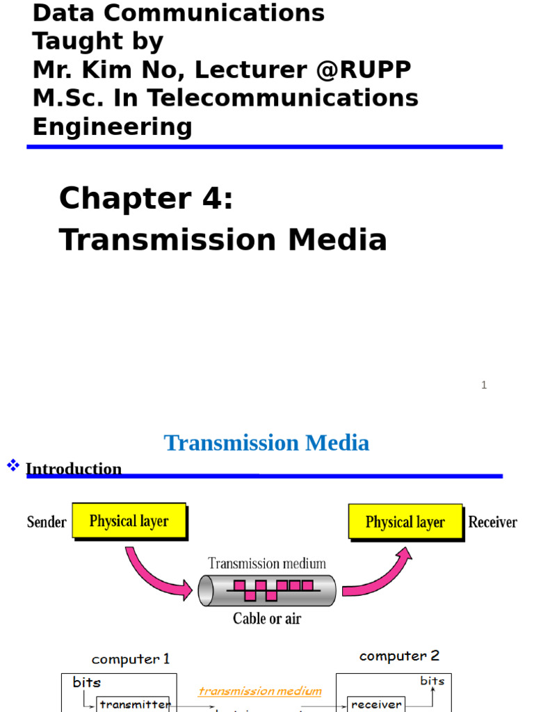 Transmission Media in Telecommunications | PDF | Transmission Medium ...