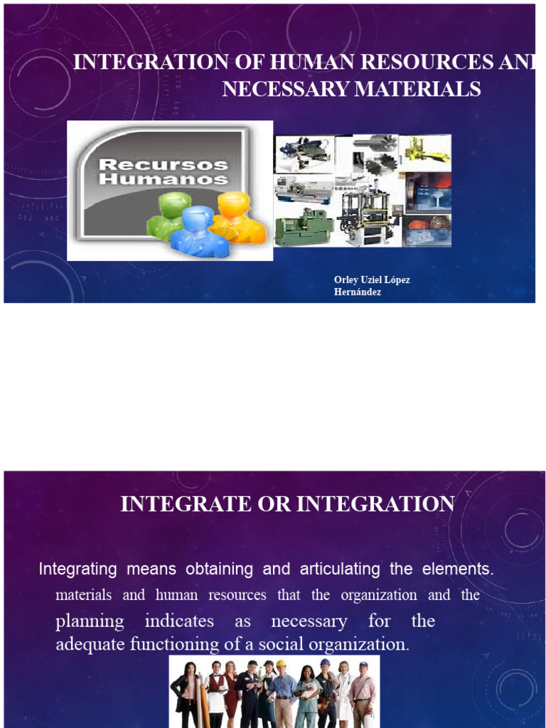 Integrating Human Resources and Materials | PDF | Recruitment | Human ...
