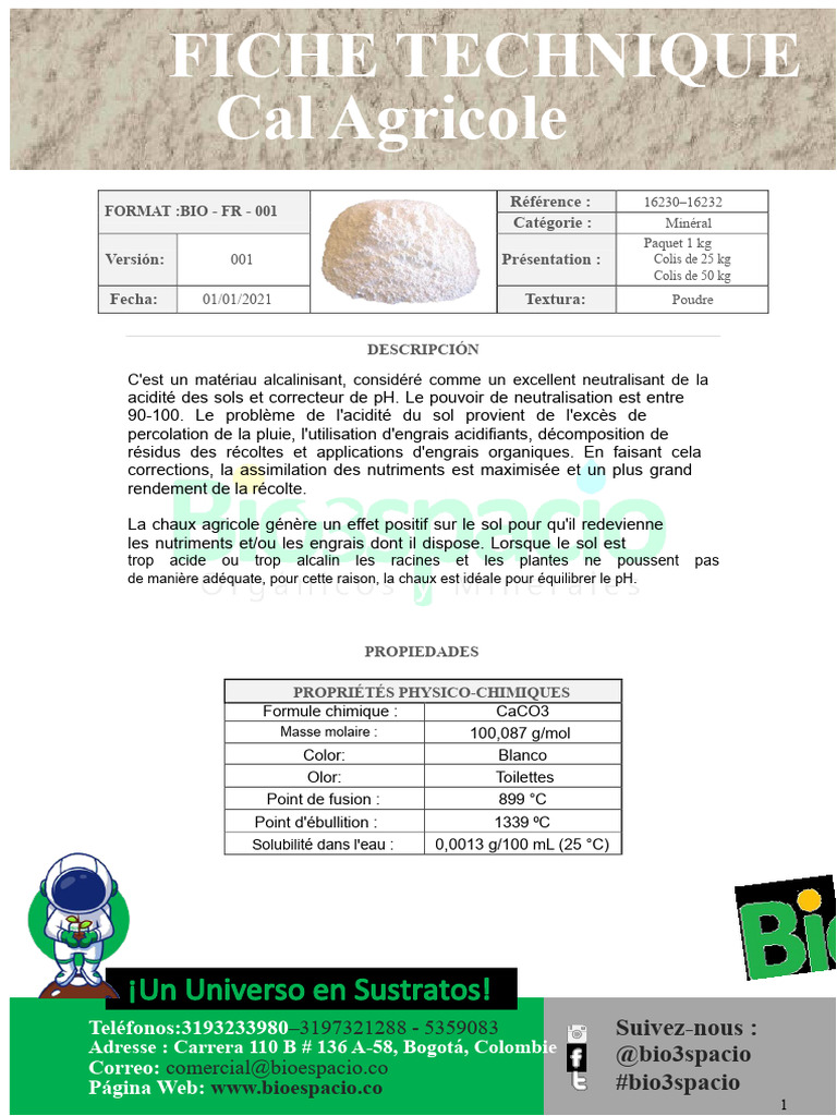 Chaux Agricole : Neutralisation du pH du Sol | PDF | Fertilisant | Sol ...