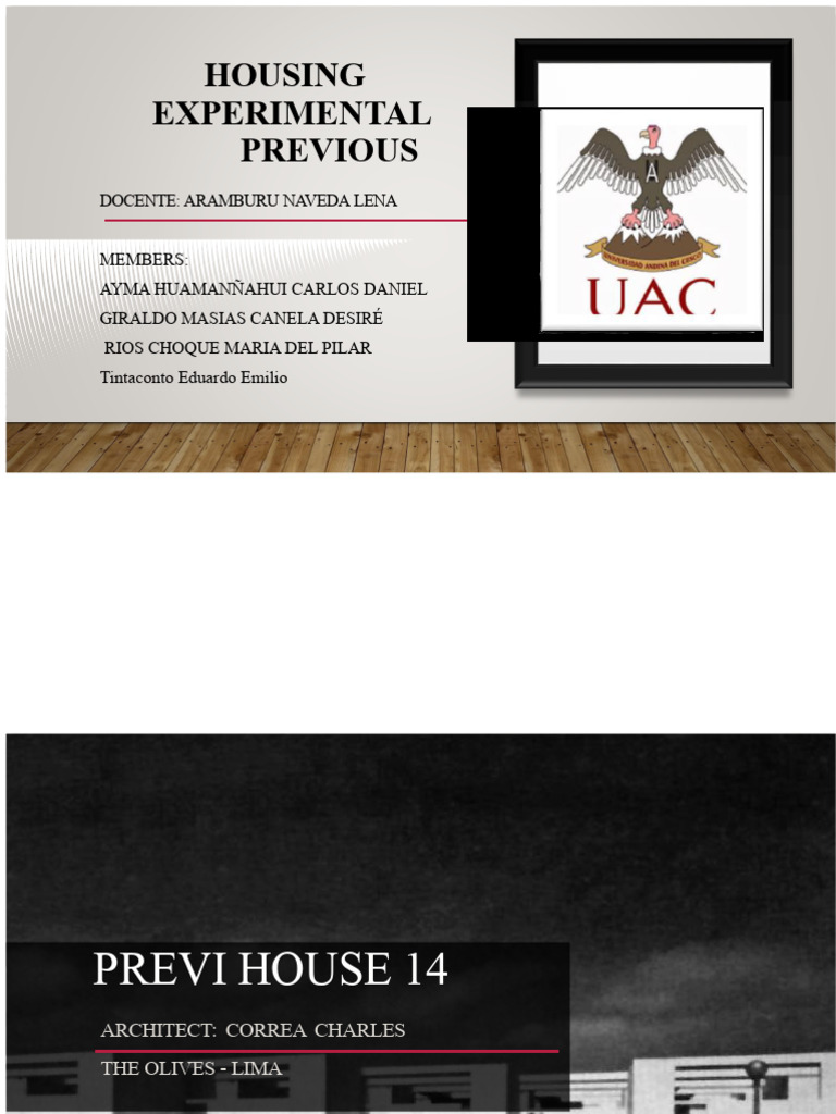 Previ House 14: Social Housing Design | PDF