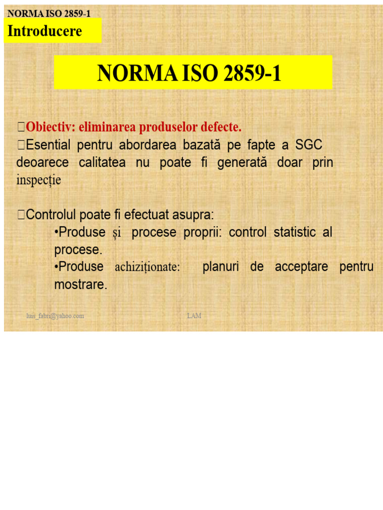 Norma Iso 2859 1 2014 | PDF