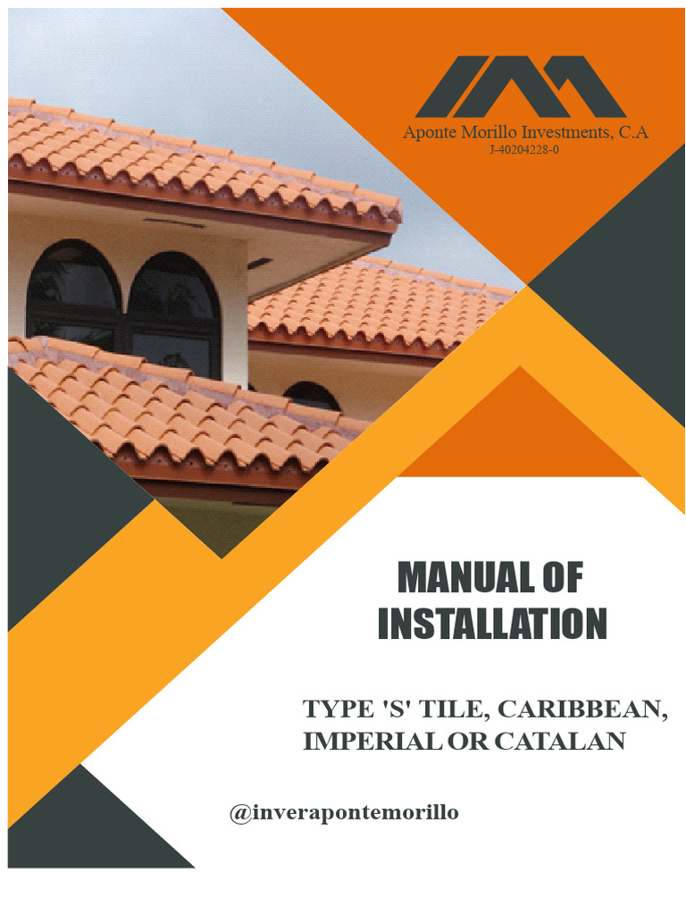 Tile Installation Manual for Roofs | PDF | Roof | Tile