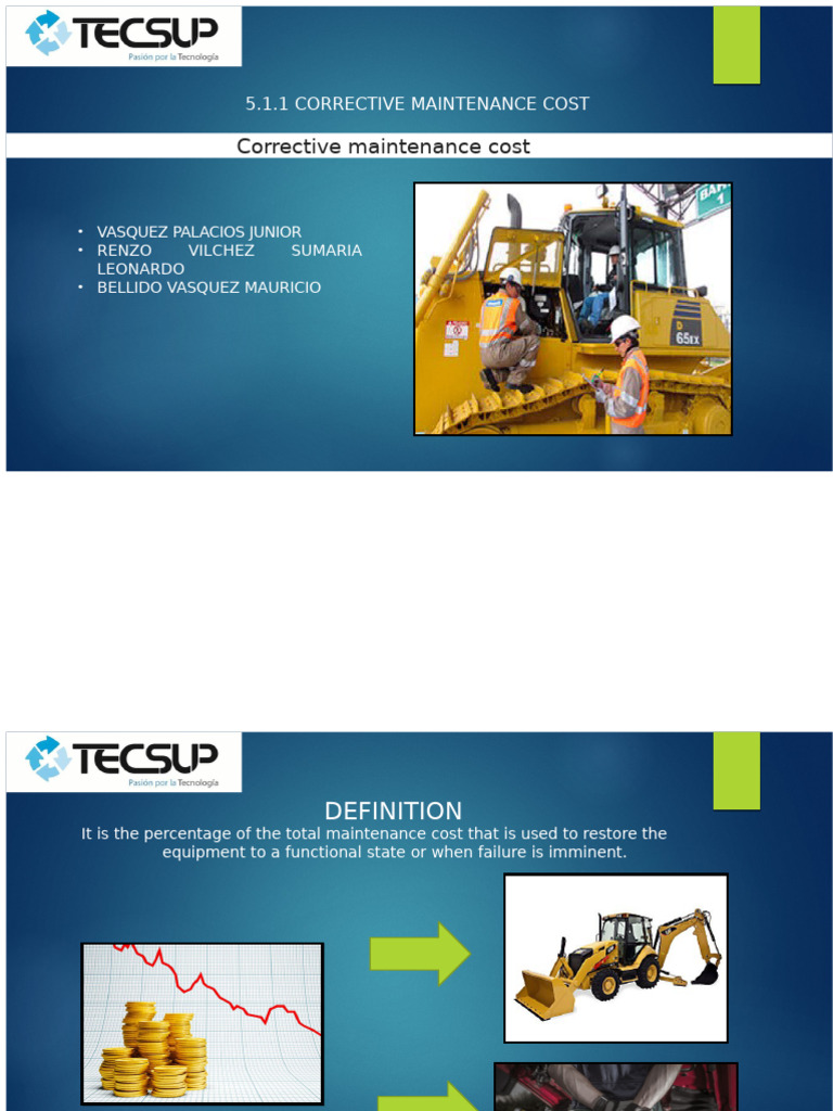 5.1.1 Cost of Corrective Maintenance | PDF