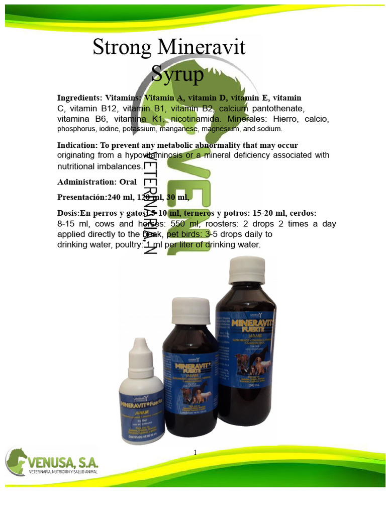 Mineravit Strong Syrup | PDF