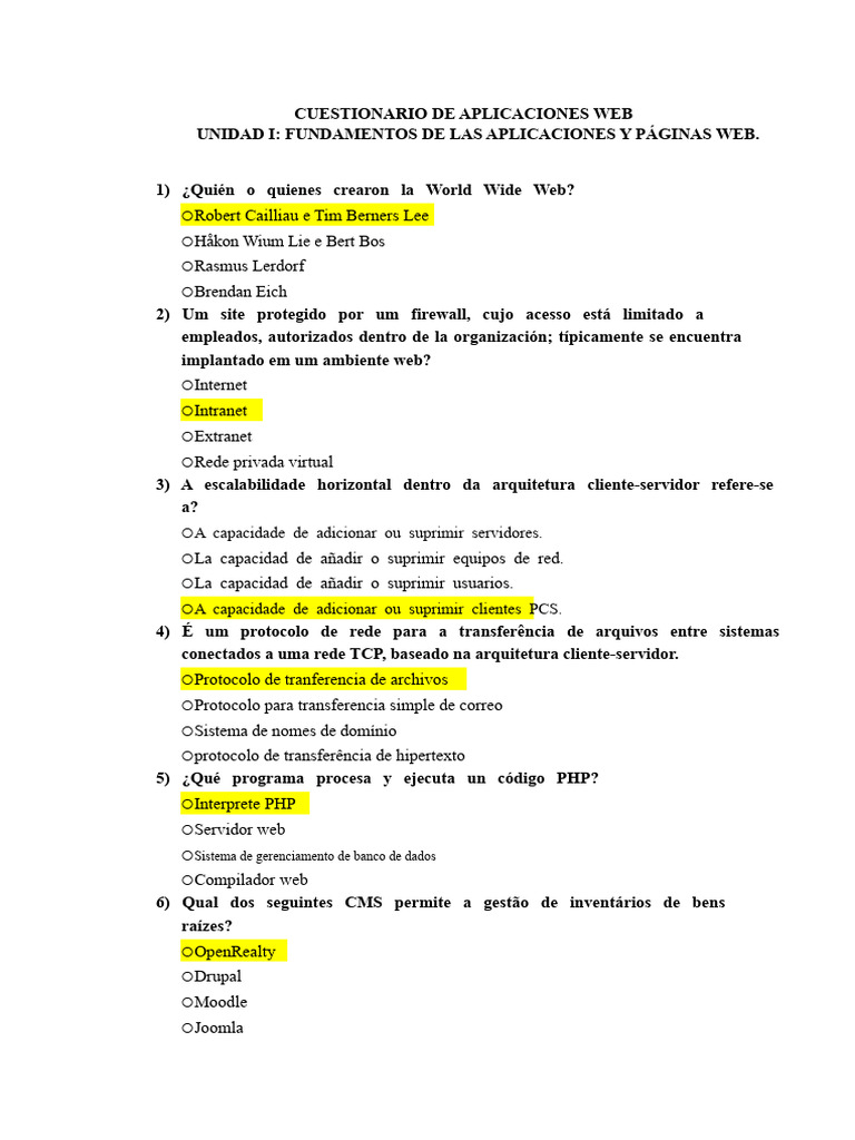 Fundamentos de Aplicações Web e CMS | PDF | Rede mundial de ...