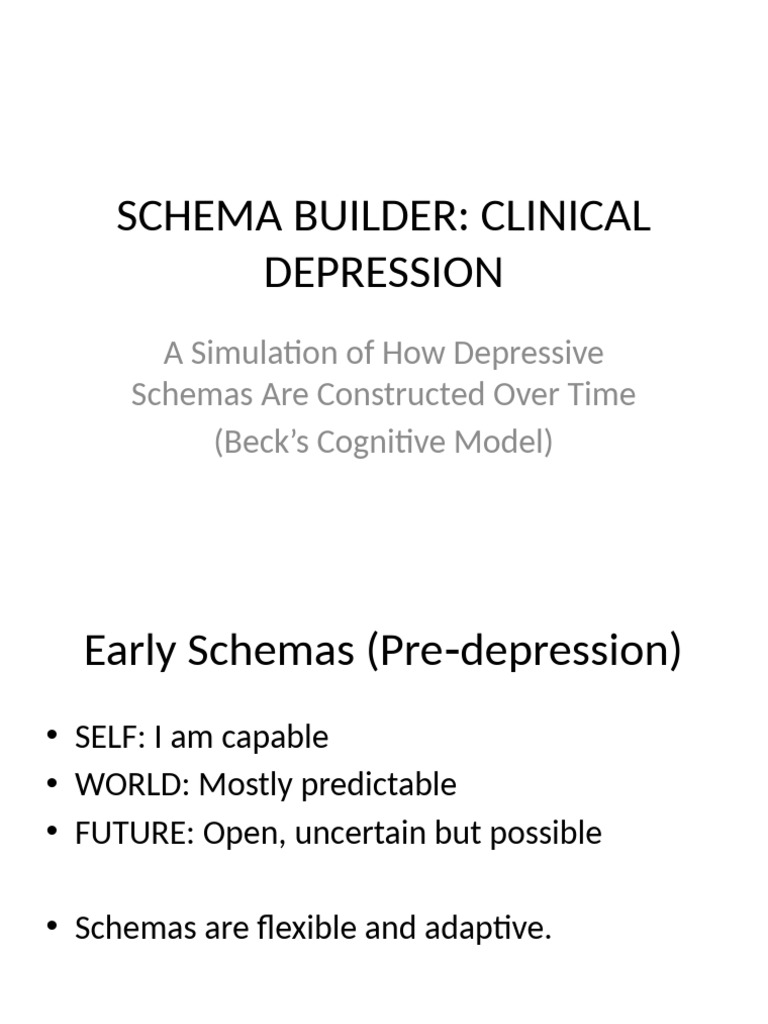 Understanding Depressive Schemas | PDF