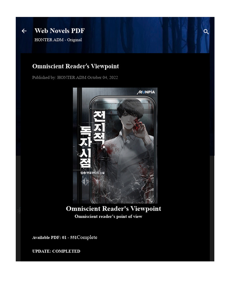 Complete PDF of Omniscient Reader's Viewpoint | PDF